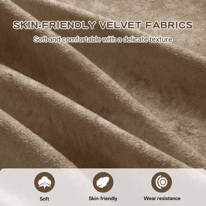 106" Velvet Sectional Sofa with Tassel Skirt Design and Ottoman