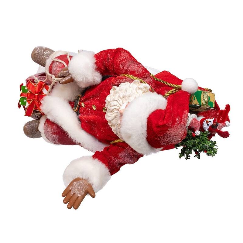 Kurt Adler 8.5-Inch Fabriche Santa on Sled