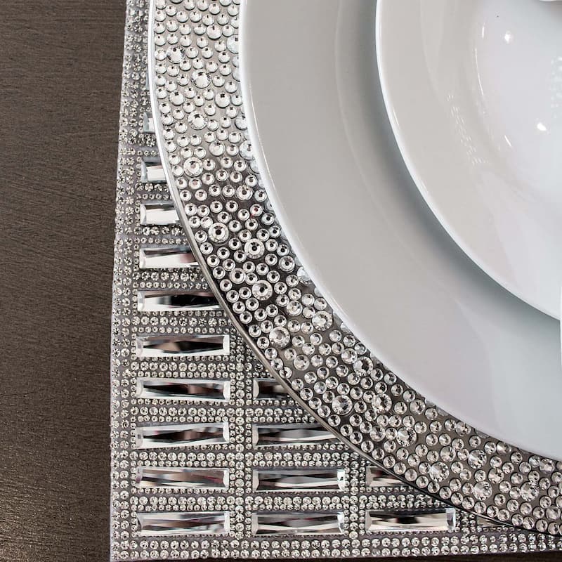 Sparkles Home Strass Rhinestone Charger Plate