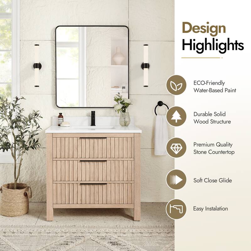Shenzhen Bath Vanity with Composite Stone Top without Mirror