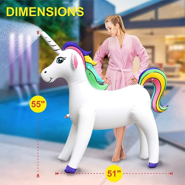 GoSlaz Inflatable Unicorn Sprinkler - Bed Bath & Beyond - 33465407