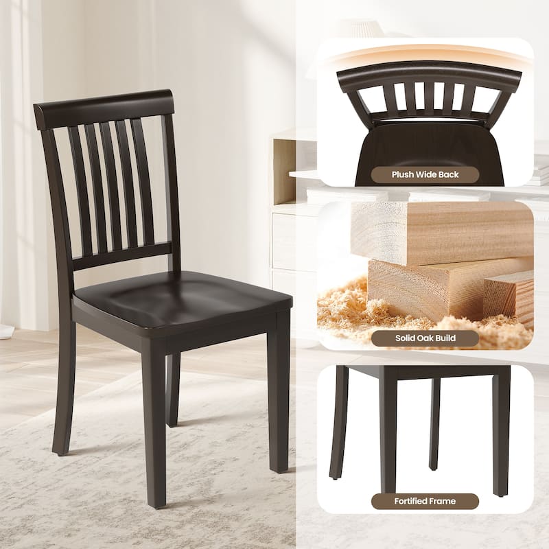 RENEWLINE Set of 2 Spindle High-Back Dining Chairs， Elegant and Comfortable Seating for Dining Rooms