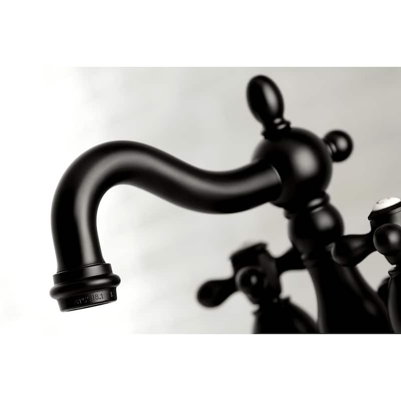 Heritage Two-Handle 3-Hole Deck Mount 4 in. Centerset Bathroom Faucet
