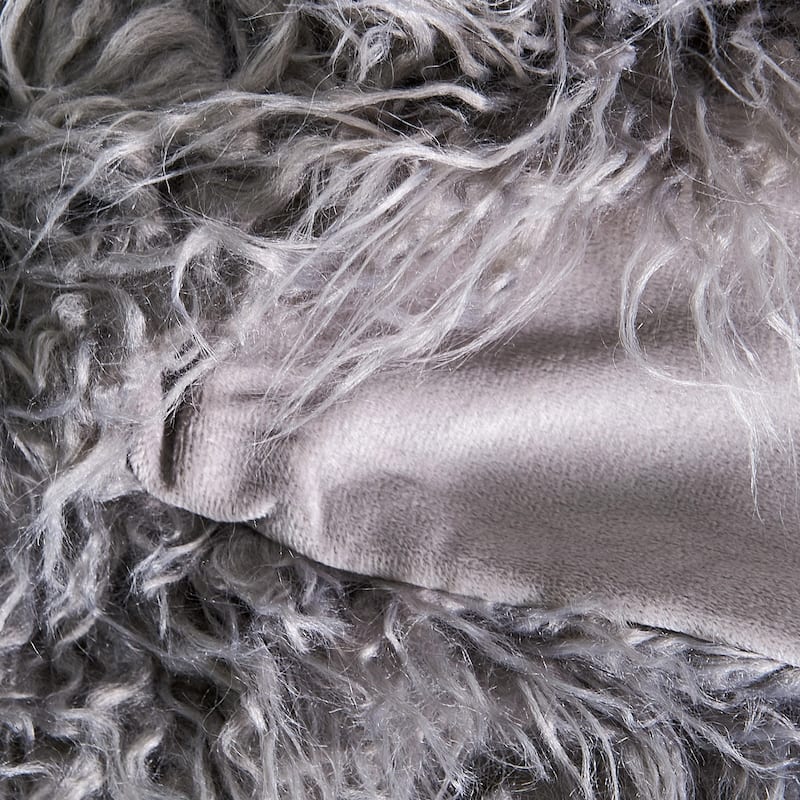 Karenne Shaggy Fauxfur Throw Blanket