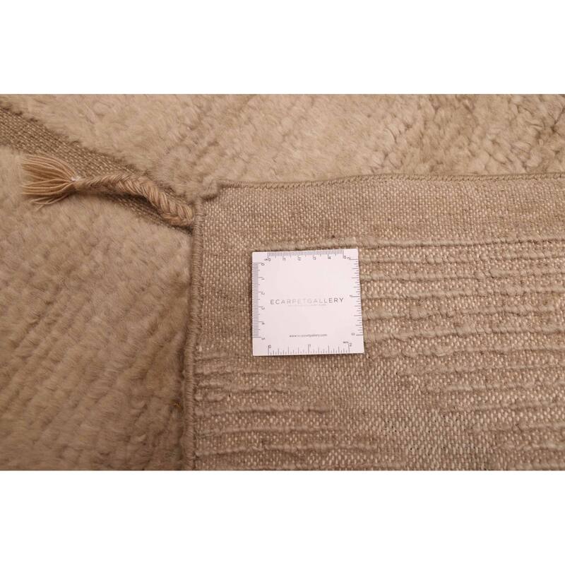 ECARPETGALLERY Hand-knotted Pak Finest Marrakesh Khaki Wool Rug - 8'11 x 12'0