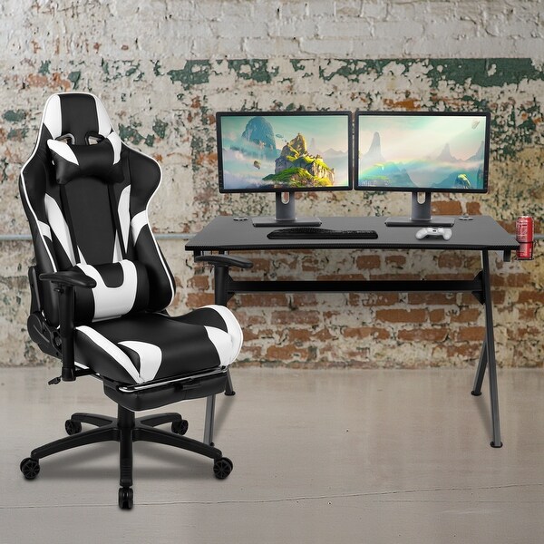 Gaming desk online and chair set