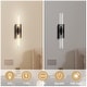 preview thumbnail 64 of 96, KAYLA Modern Glass Wall Sconces, Indoor Wall Lighting Wall Light Fixtures, Vanity Light with Glass Shade(2-Sets)