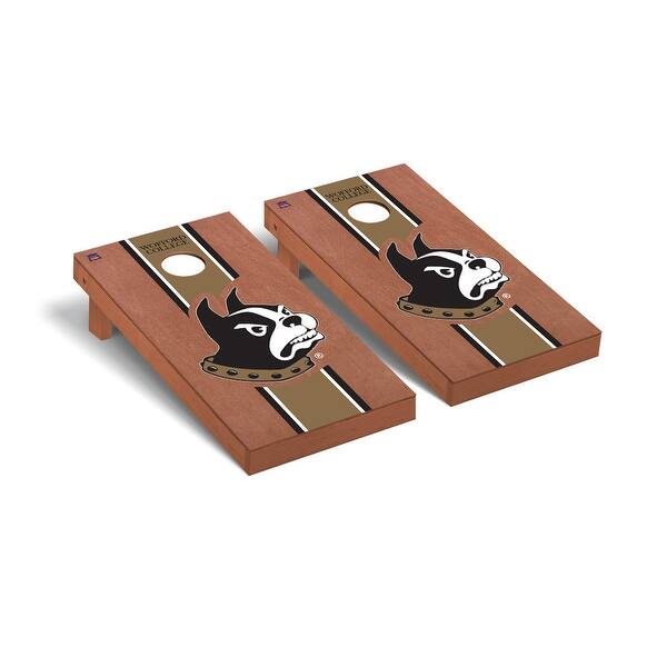 slide 2 of 5, Wofford Terriers Rosewood Cornhole Board Set