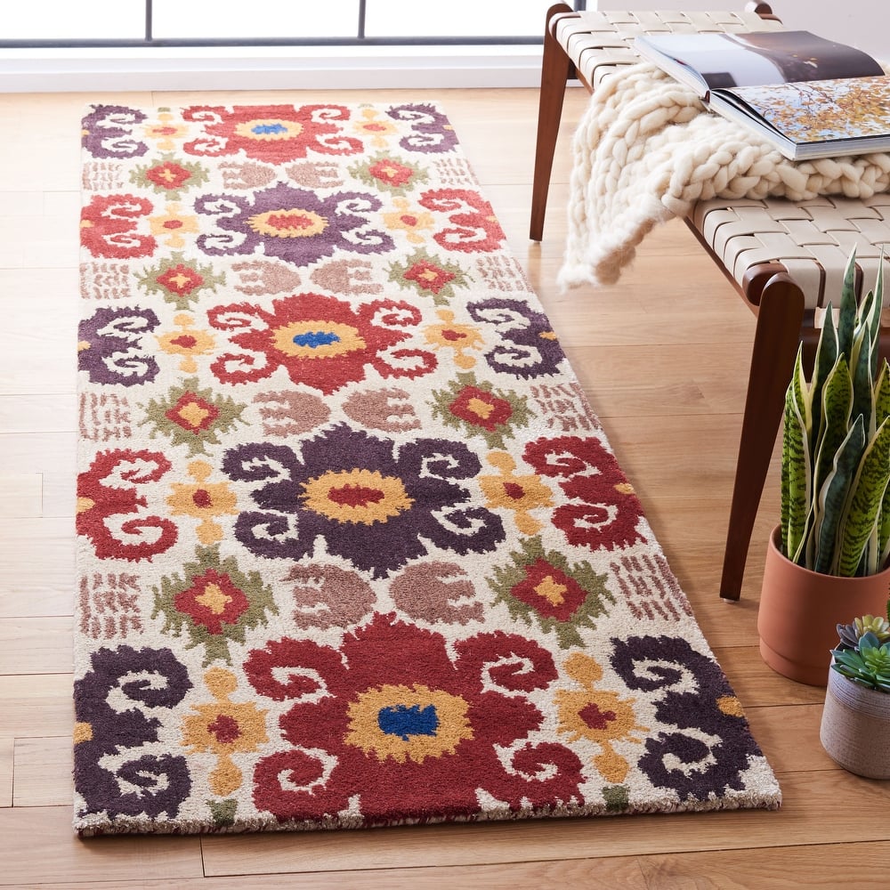 SAFAVIEH Handmade Soho Jaqueline Festive N.Z. Wool Rug