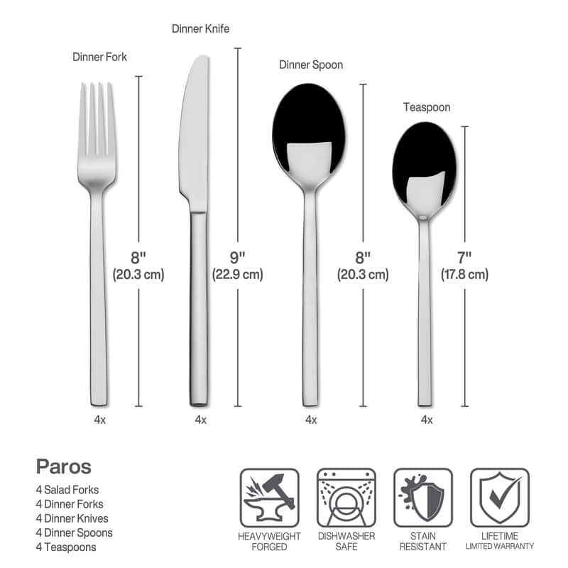 Towle Living Paros 20-Piece Flatware Set