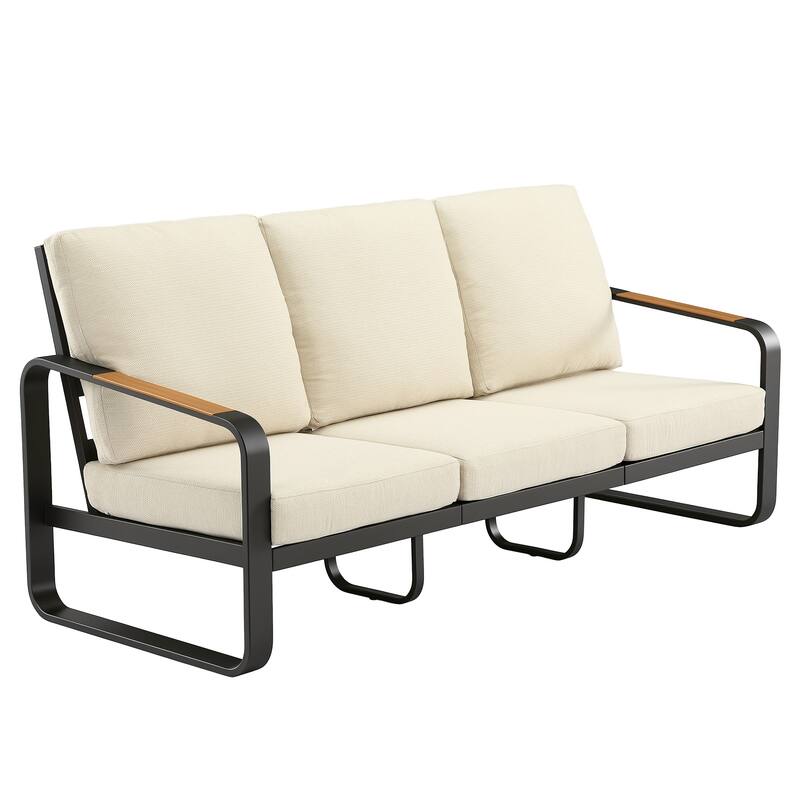 Outdoor Patio Conversation Chair, Loveseat, Sofa with Removable Cushions