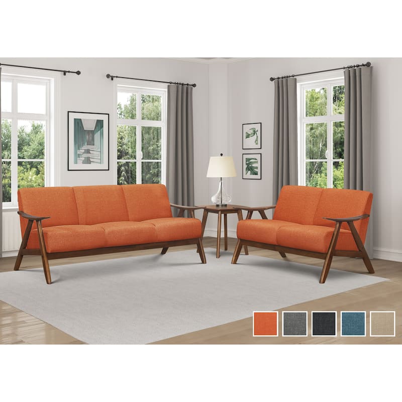Levine 2-Piece Retro Living Room Sofa Set