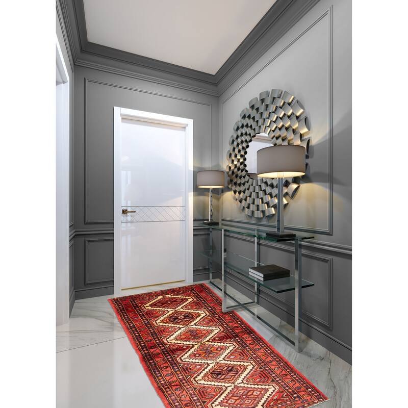 ECARPETGALLERY Hand-knotted Konya Anatolian Red Wool Rug - 2'8 x 6'11