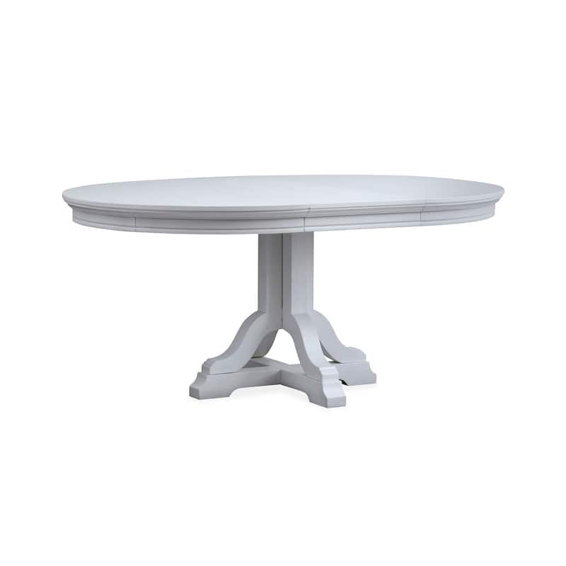 Magnussen Home Charleston Harbor Gray Extendable 48" Round Dining Table - 48''W x 48''D x 30''H