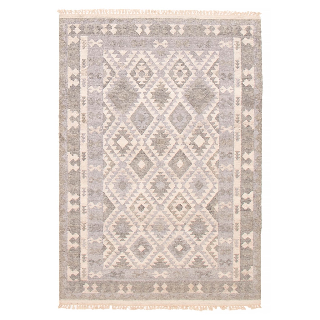 Ankara Grey Kilim 5'3" x 7'6" - 5'3 x 7'6