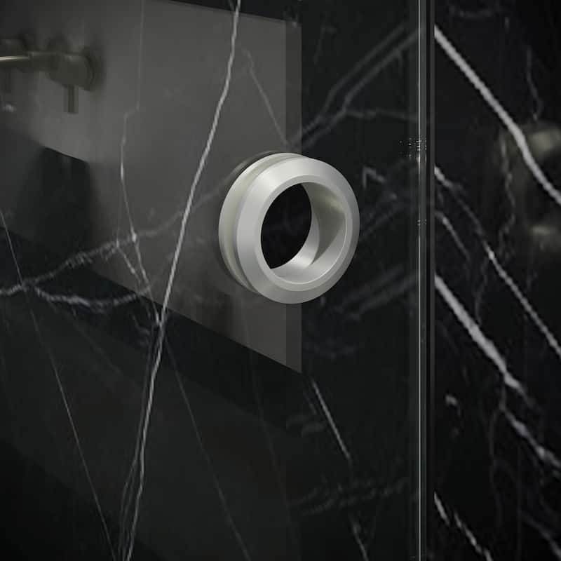 Seawin Hugo 44 - 48 x 78 inches Frameless Shower Door 3/8 in. (10 mm) Clear Tempered Glass with NanoShield Coating