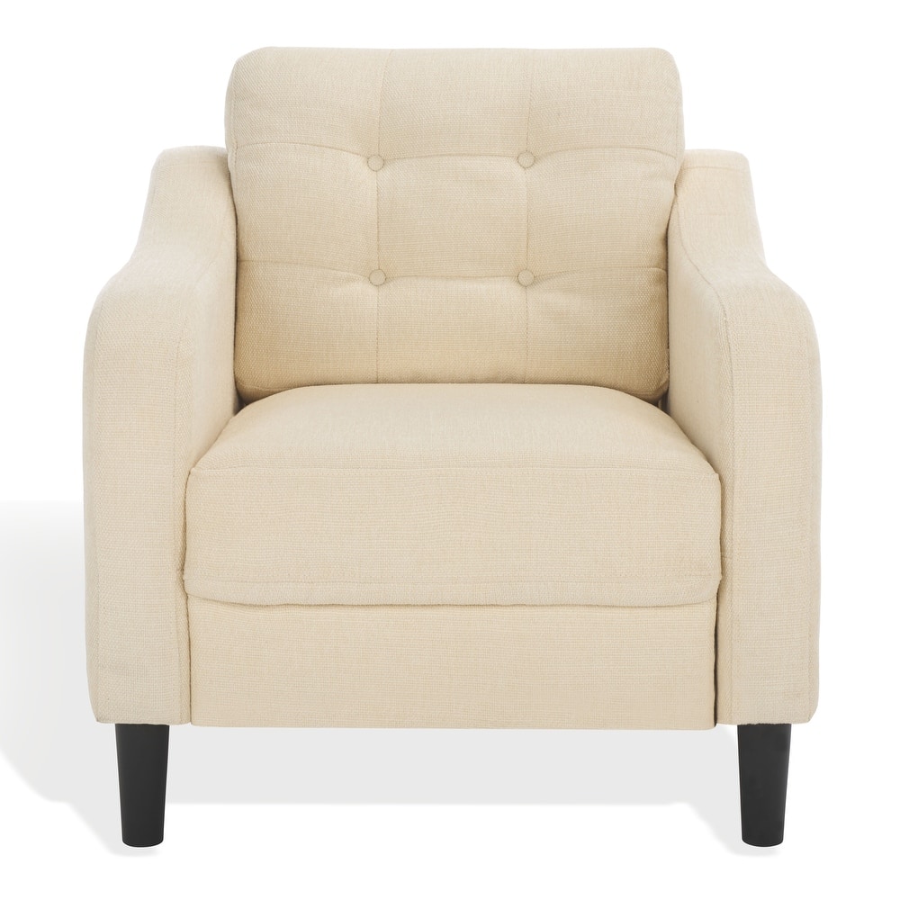 SAFAVIEH Couture Nathaniel Tufted Back Accent Chair - 32"W x 32"D x 34"H