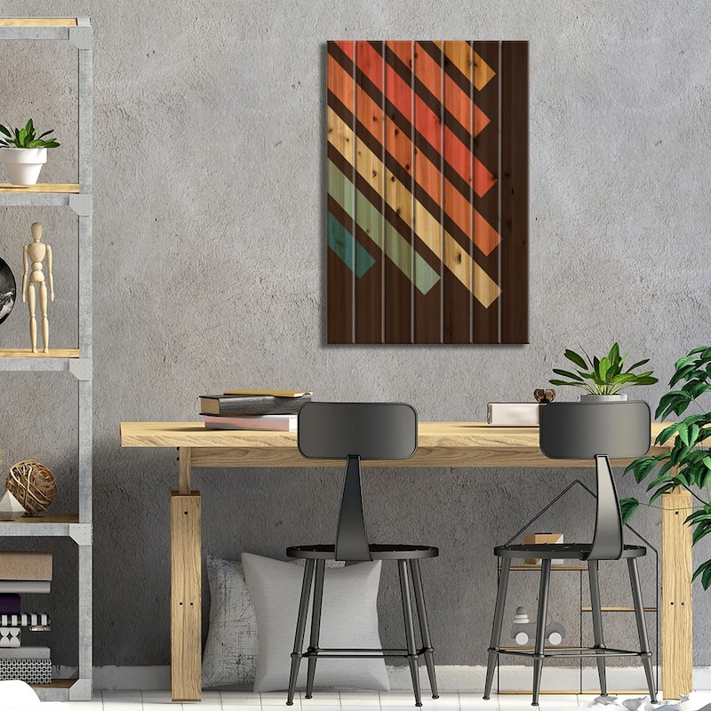 Retro IV Print On Wood by Gary Williams - Multi-Color