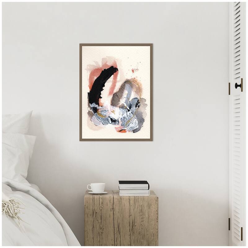 Kate and Laurel Sylvie Urban Wanderer 3 Framed Canvas by Xizhou Xie