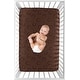 preview thumbnail 3 of 4, Sweet Jojo Designs Chocolate Brown Boy Fitted Mini Portable Crib Sheet Horseshoe Print for Western Cowboy Wild West Southern