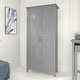 preview thumbnail 33 of 70, Key West Tall Storage Cabinet with Doors and Shelves by Bush Furniture Cape Cod Gray