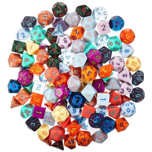 slide 2 of 6, Random 100 Dice, Series 4 - Multi - 7x5x2 in. Multi