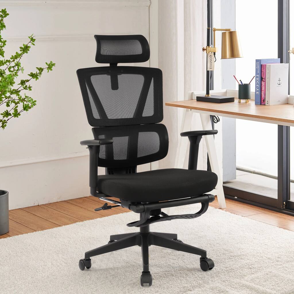 Home Office Chair Mesh Computer Desk Chair High Back Ergonomic Executive Task Chair, Black