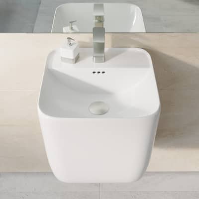 Carré 17.5" Wall-Mount Bathroom Sink