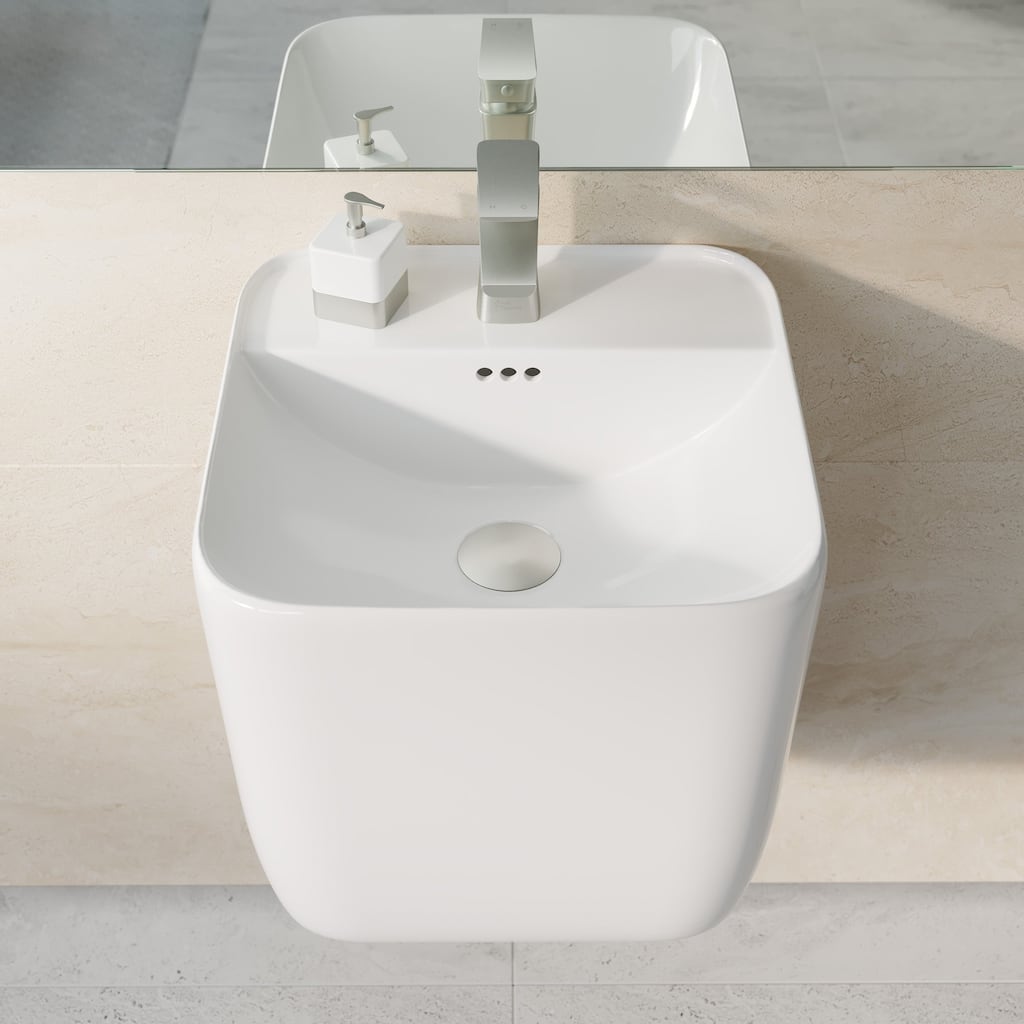Carré 17.5" Wall-Mount Bathroom Sink