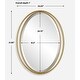 preview thumbnail 5 of 4, Uttermost 09992 Rhodes 24-1/4" W x 31-7/8" H Oval Framed Bathroom