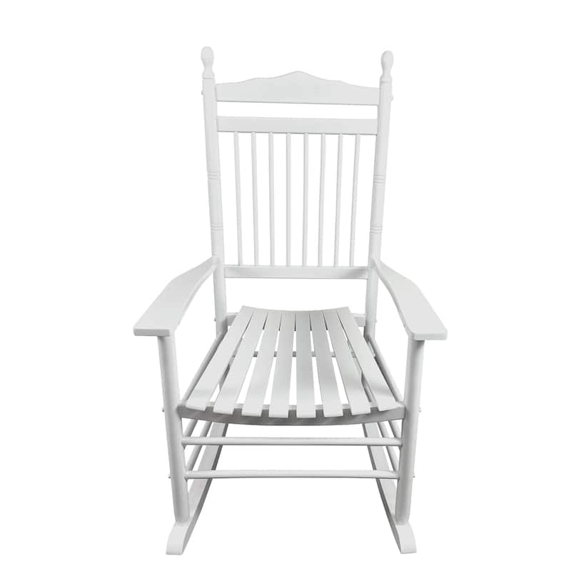 Solid Hardwood Outdoor Chair, Wide Seat and Armrests, Slatted Backrest, Comfortable Design for Porch, Balcony, or Patio