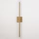 preview thumbnail 16 of 119, 1-Light Black/ Gold/ Nickel Modern Long Linear Strip Wall Sconce Dimmable LED Bathroom Vanity Light
