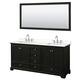 Option Dark Espresso, Chrome Trim, White Quartz Top