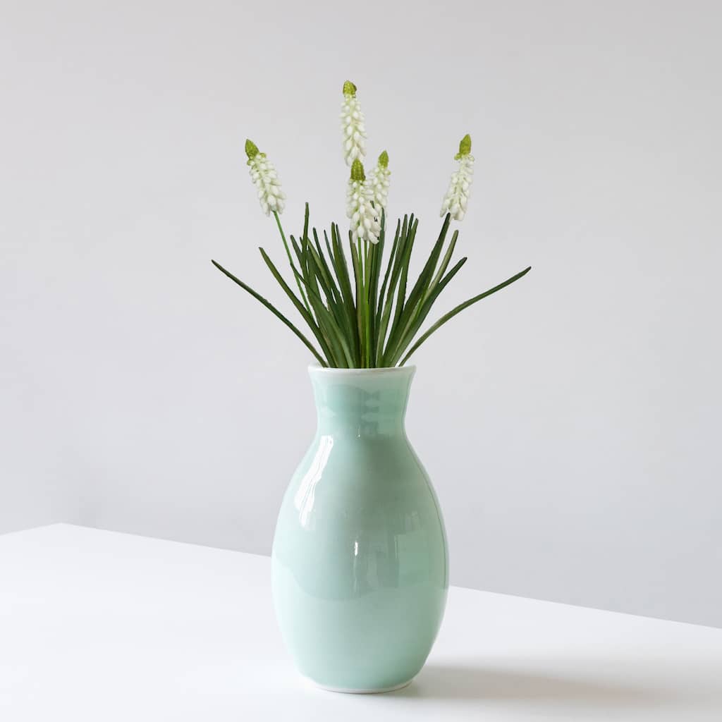 Muscari Artificial Floral Spray - 12.5" - White