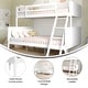 preview thumbnail 19 of 68, Convertible Solid Wood Bunk Bed Frame for Kids with Ladder, No Box Spring Needed