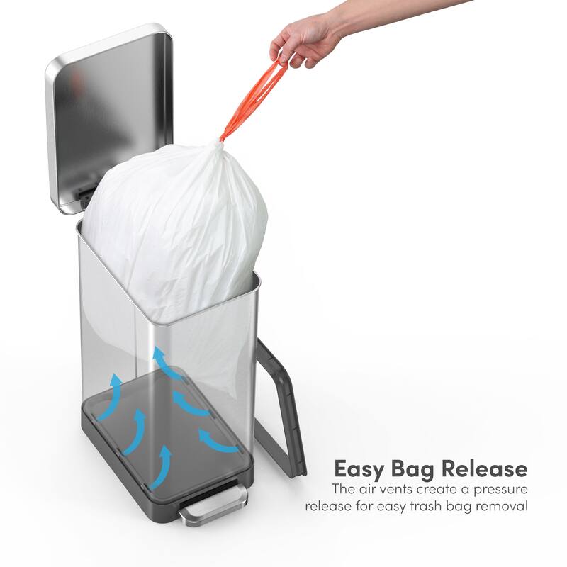 Qualiazero 50L / 13.2 Gallon Slim Step Can