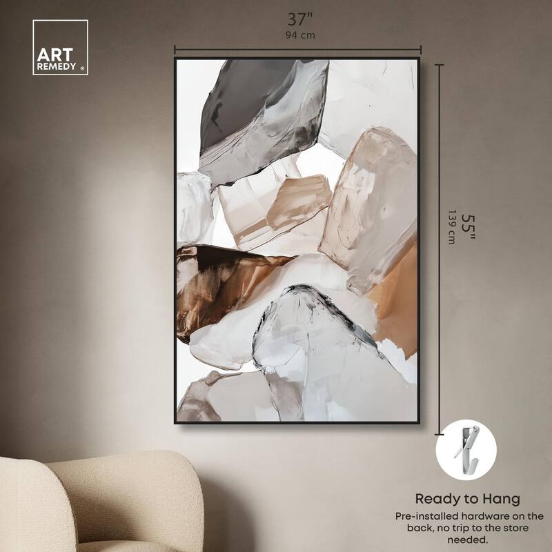 Sedimentary Hues II Canvas by Art Remedy