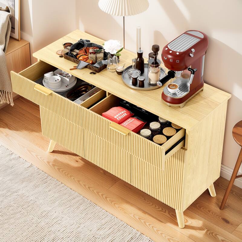 Pocassy 47" Modern Buffet Cabinet with Storage