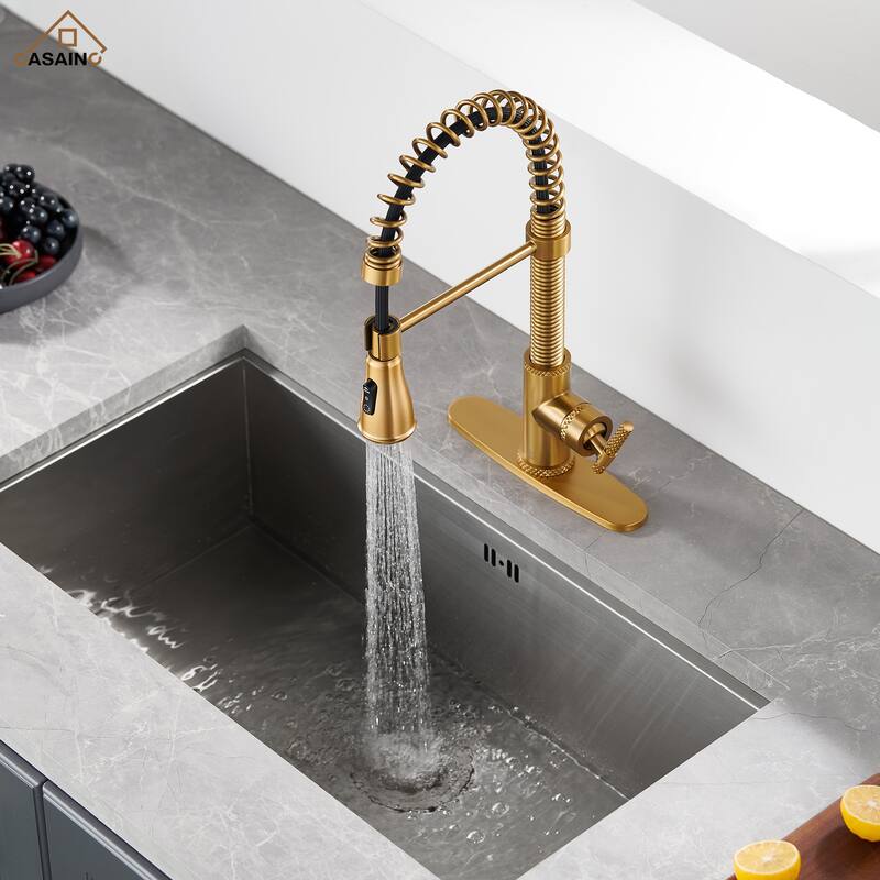 Single Handle Pull Down Sprayer Kitchen Faucet