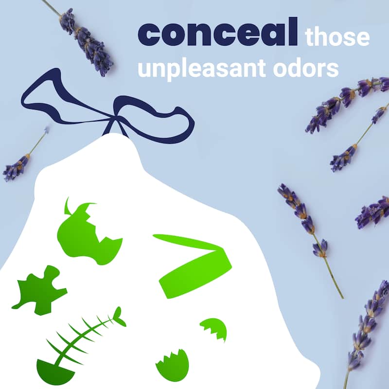 happimess 13.2-Gal (50L) Drawstring Trash Can Liner, (60-Count, 3-Packs)