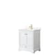 Option White, Gold Trim, White Quartz Top