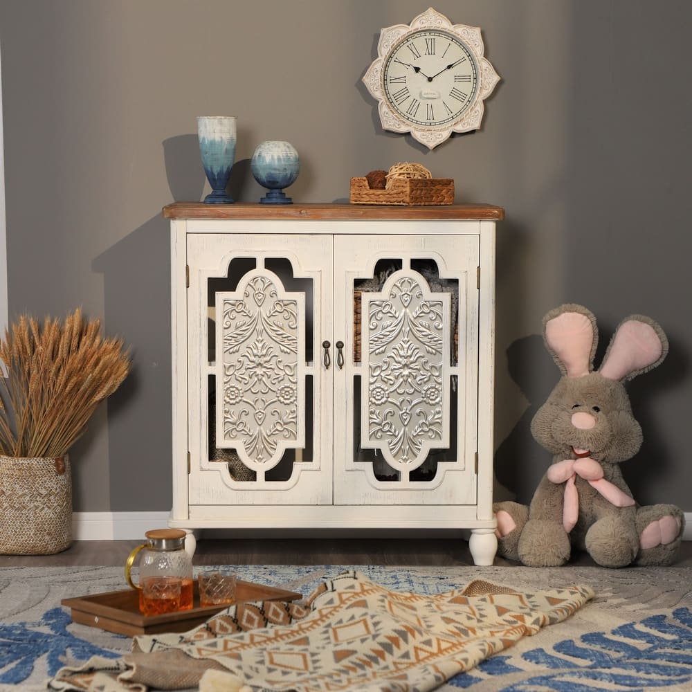 PHI VILLA 2-Door Buffet & Sideboard Accent Storage Cabinet