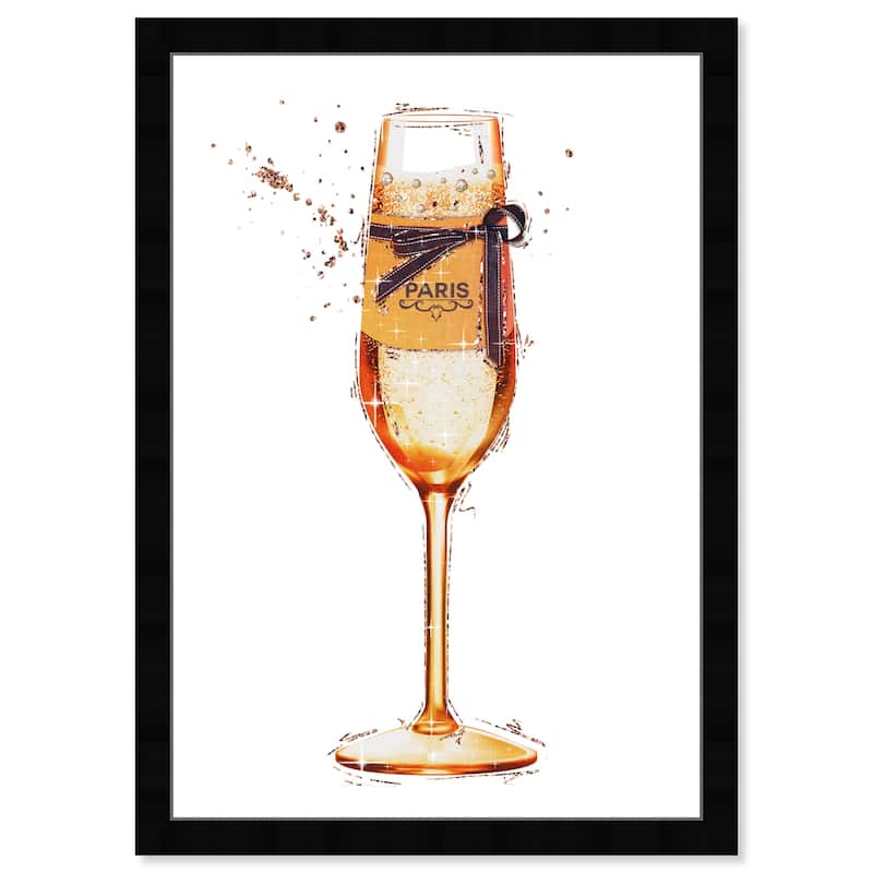 Wynwood Studio Prints Drinks and Spirits The Orange Toast White and Glam Wall Art Canvas Print