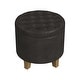 preview thumbnail 104 of 110, Carson Carrington Hare Button-tufted Round Storage Ottoman