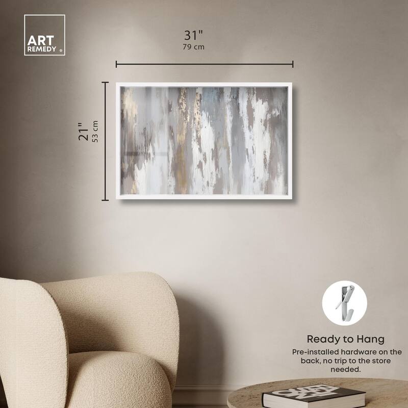 Flooding Gold I Shadowbox by Art Remedy