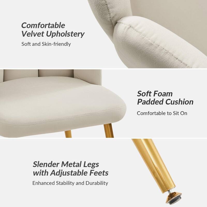 Anjela Side Chair with Tufted Back Set of 2