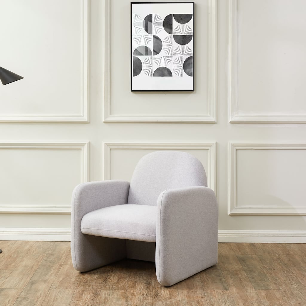 SAFAVIEH Couture Helja Chiclet Upholstered Accent Chair - 28Wx29Dx31H