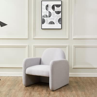 SAFAVIEH Couture Patsy Chiclet Upholstered Accent Chair - 28.3 in. W x 29.1 in. D x 30.7 in. H