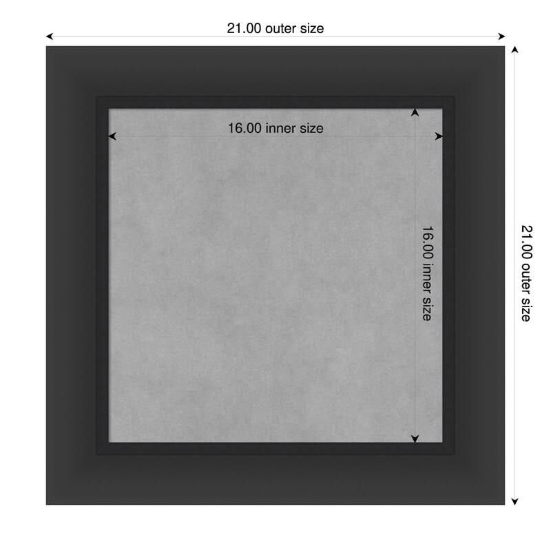 Amanti Art Sloped Black Framed - 21 x 21 in - Sloped Black