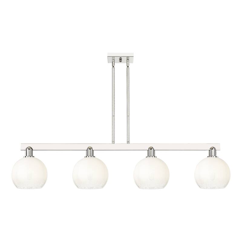 Innovations Lighting 716-4I-12-48 Brookhaven Globe Linear Brookhaven - Polished Nickel / Opal